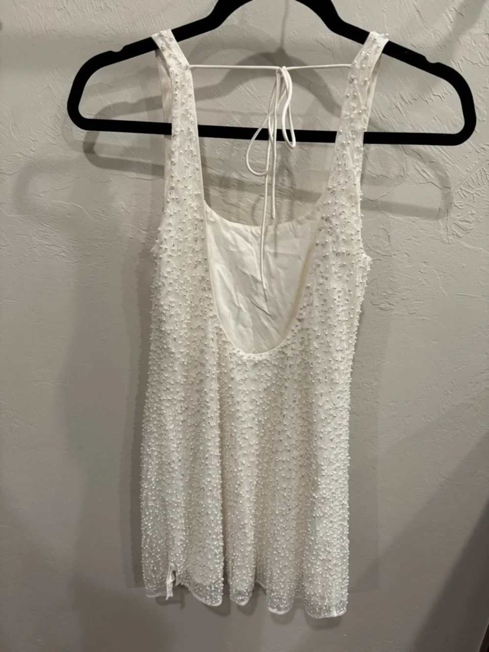 Abercrombie & Fitch Pearl Beaded White Dress - Picture 2 of 3
